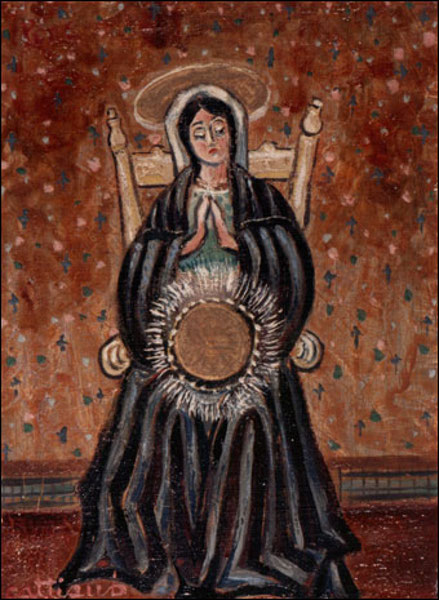 18. « Vierge solaire », peinture de Louis Cattiaux