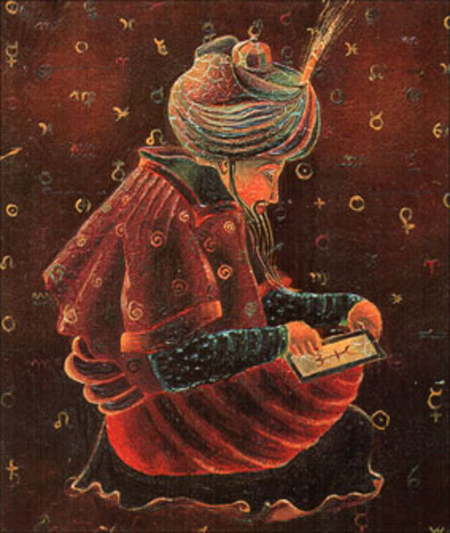 16. « Mage persan », peinture de Louis Cattiaux