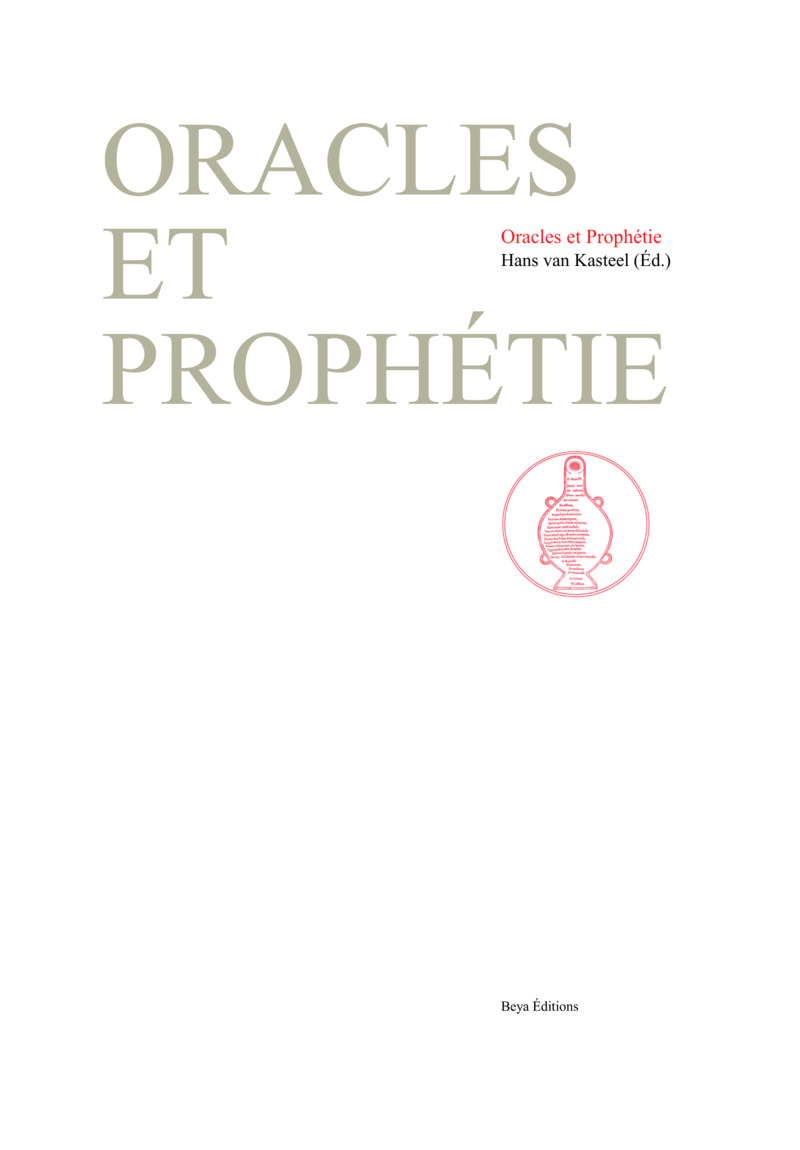 ORACLES ET PROPHÉTIE