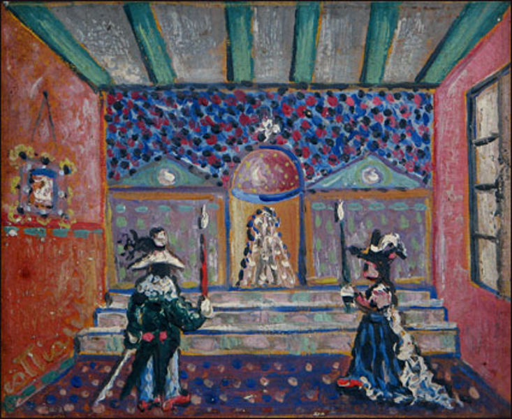 30. « Sans titre », peinture de Louis Cattiaux