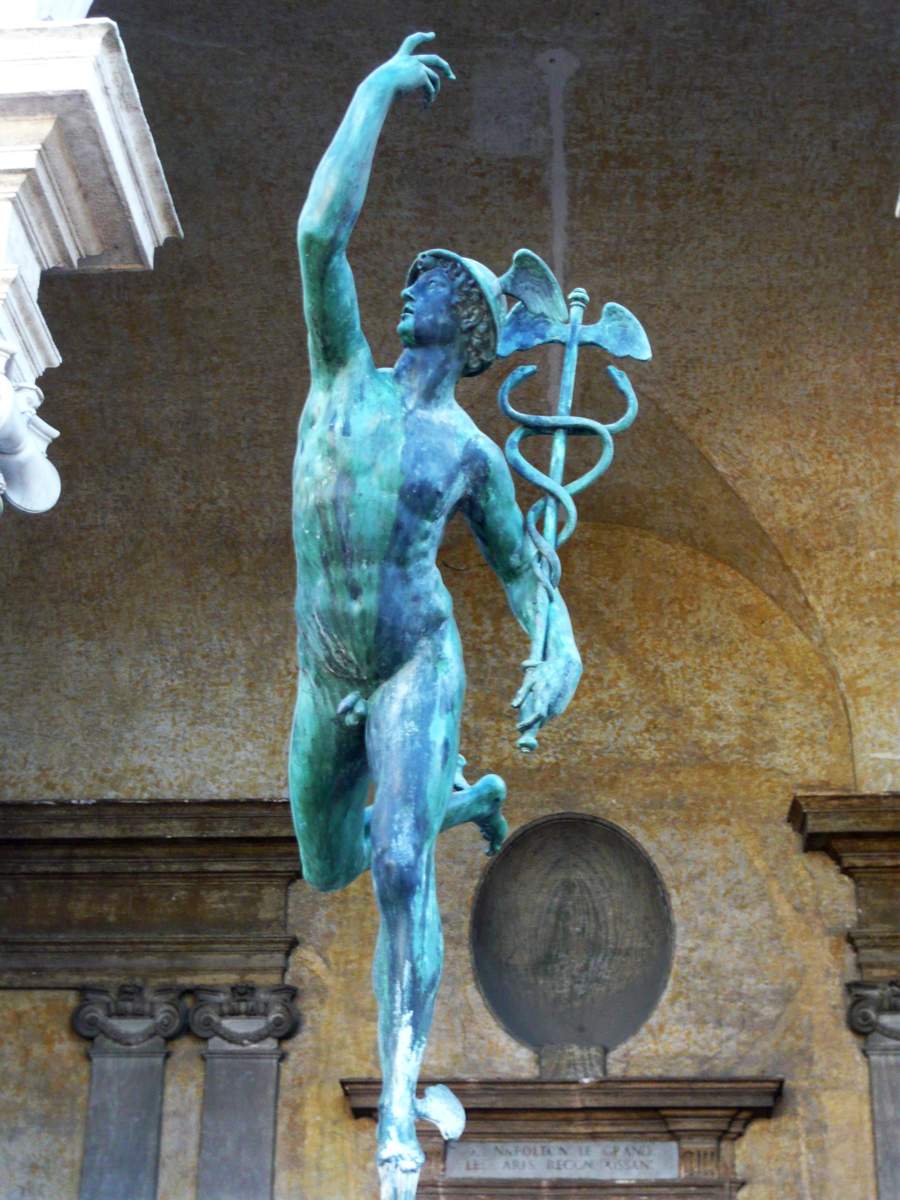 Mercure, Jean Bologne, villa Médicis, Rome.