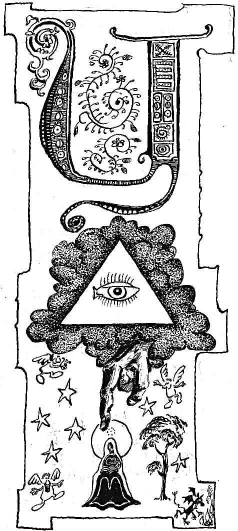 La lettre Y, lettrine de Bruno del Marmol pour Le Fil de Pénélope.