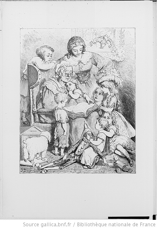 Illustrations de Les Contes de Perrault, dessin de Gustave Doré, (gallica.bnf.fr).