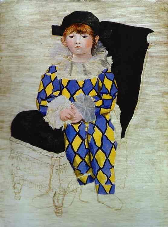 Pablo Picasso, Arlequin (période bleue).