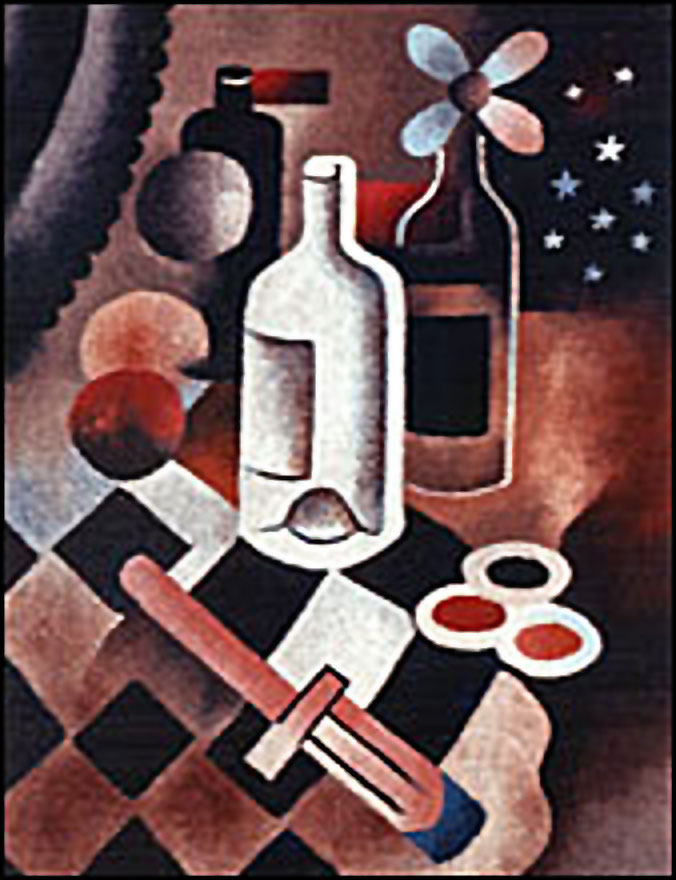 « Nature morte », peinture de Louis Cattiaux.